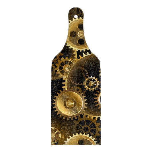 シームレススチームパンク真鍮ギア カッティングボード (正面)