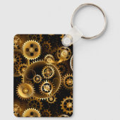 シームレススチームパンク真鍮ギア キーホルダー (裏面)