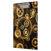 シームレススチームパンク真鍮ギア クリップボード (左)