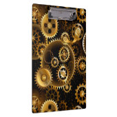 シームレススチームパンク真鍮ギア クリップボード (右)