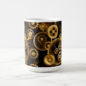 シームレススチームパンク真鍮ギア コーヒーマグカップ (中央)