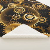 シームレススチームパンク真鍮ギア シェルパブランケット (3/4)