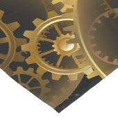 シームレススチームパンク真鍮ギア ショートテーブルランナー (コーナー)