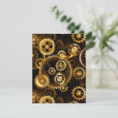 シームレススチームパンク真鍮ギア シーズンカード (スタンド正面)
