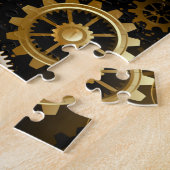 シームレススチームパンク真鍮ギア ジグソーパズル (側面)
