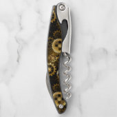 シームレススチームパンク真鍮ギア ソムリエナイフ (裏面)