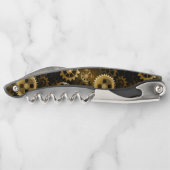 シームレススチームパンク真鍮ギア ソムリエナイフ (裏面)