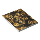 シームレススチームパンク真鍮ギア ノートパッド (アングル)