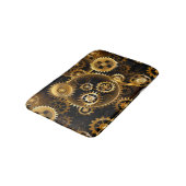 シームレススチームパンク真鍮ギア バスマット (アングル)