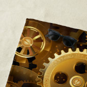 シームレススチームパンク真鍮ギア ビーチタオル (インサイチュ)