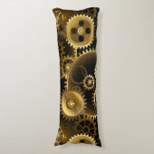 シームレススチームパンク真鍮ギア ボディピロー (正面縦)
