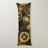 シームレススチームパンク真鍮ギア ボディピロー (裏面 (縦))