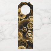 シームレススチームパンク真鍮ギア ボトルネックタグ (裏面)