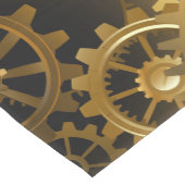 シームレススチームパンク真鍮ギア ミディアムテーブルランナー (コーナー)