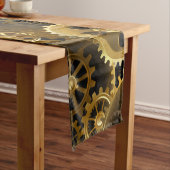 シームレススチームパンク真鍮ギア ミディアムテーブルランナー (インサイチュ)