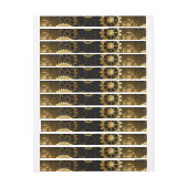 シームレススチームパンク真鍮ギア ラップアラウンドラベル (シート)