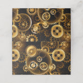 シームレススチームパンク真鍮ギア ロイヤリティカード (外部開封)