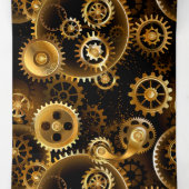 シームレススチームパンク真鍮ギア 三つ折り案内状 (内部中)