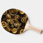 シームレススチームパンク真鍮ギア 卓球ラケット (横)