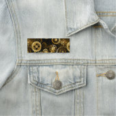 シームレススチームパンク真鍮ギア 名札 (インサイチュ)