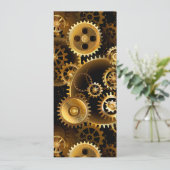 シームレススチームパンク真鍮ギア 案内状 (スタンド正面)