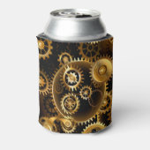 シームレススチームパンク真鍮ギア 缶クーラー (缶裏面)