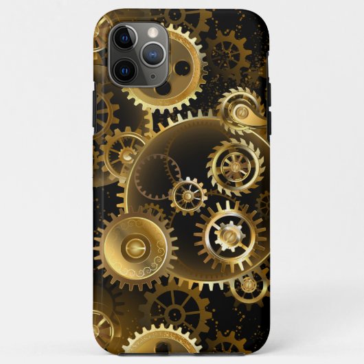 シームレススチームパンク真鍮ギア Case-Mate iPhoneケース (裏面)