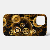 シームレススチームパンク真鍮ギア Case-Mate iPhoneケース (裏面 (横))
