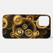シームレススチームパンク真鍮ギア Case-Mate iPhoneケース (裏面 (横))