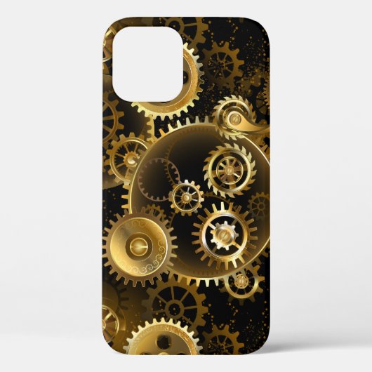 シームレススチームパンク真鍮ギア Case-Mate iPhoneケース (裏面)