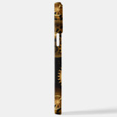 シームレススチームパンク真鍮ギア iPhoneケース (右側面)