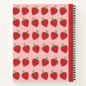 シームレスストロベリースパイラル組成物 ノートブック (裏面)