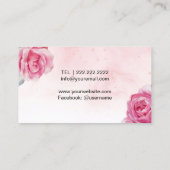 シームレススレッド&ニードルヴィンテージフローラ裁縫 名刺 (裏面)