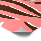 シームレスゼブラ印刷パターン ポスター (角)