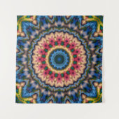 シームレスタイルモザイク万華鏡のように千変万化するパターン抽象芸術 モダン タペストリー (正面(横))