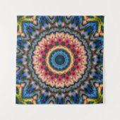 シームレスタイルモザイク万華鏡のように千変万化するパターン抽象芸術 モダン タペストリー (正面)