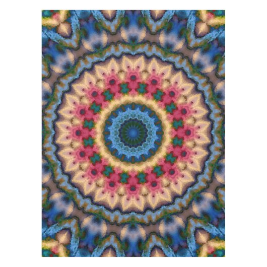 シームレスタイルモザイク万華鏡のように千変万化するパターン抽象芸術 モダン テーブルクロス (正面)