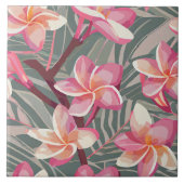 シームレスタイル – 熱帯プリント タイル (正面)