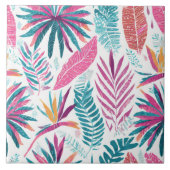 シームレスタイル – 熱帯プリント タイル (正面)