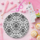 シームレスダマスク ペーパープレート (パーティー)