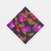 シームレスダークプラムフルーツ紫の果実さくらんぼpa スタンダードランチョンナプキン (角)