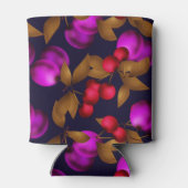 シームレスダークプラムフルーツ紫の果実さくらんぼpa 缶クーラー (裏面)