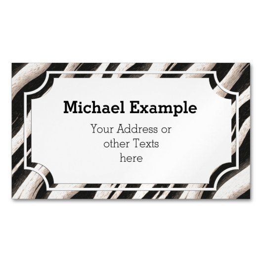 シームレステクスチャ+アイディア マグネット名刺 (正面)