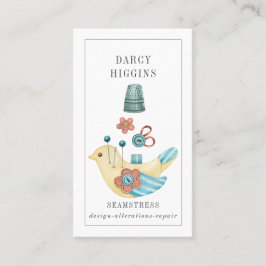 シームレステーラピンクッションシンブルボタン 名刺