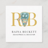 シームレスデザイナーハサミ スクエア名刺 (正面)