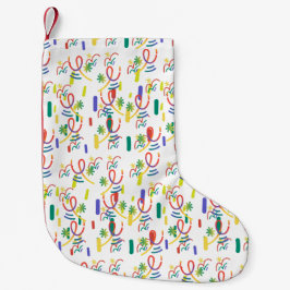 シームレスデザイン スモールクリスマスストッキング