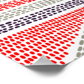 シームレストライプのスな民族パターン。トライバルとアステカ ポスター (角)