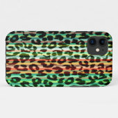 シームレストライプスアニマルプリントヒョウの毛皮の皮 Case-Mate iPhoneケース (裏面(横))