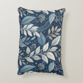 シームレスナイトガーデン植物模様 アクセントクッション (裏面(縦))