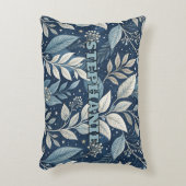 シームレスナイトガーデン植物模様 アクセントクッション (正面(垂直))